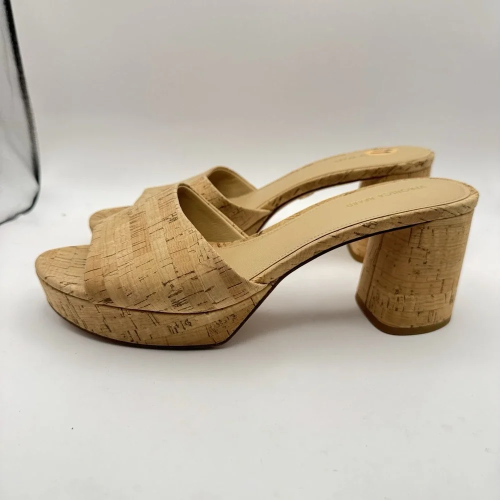 Veronica Beard Dali Platform Sandal‎ Natural Cork Women's Size 11 M VERO CUOIO